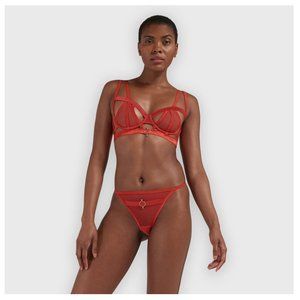 Bluebella 'Sasha' Red Bra & Thong Set